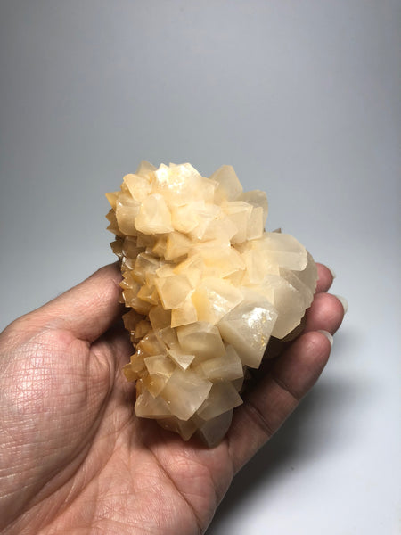 Rare White Triangle Calcite 427g