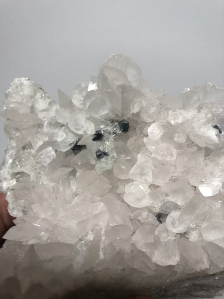 Calcite on Quartz with Galena 429g