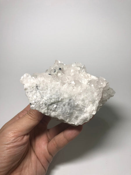 Calcite on Quartz with Galena 429g