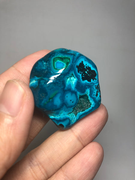 Chrysocolla Malachite with Heterogenite Raw Crystals 42g