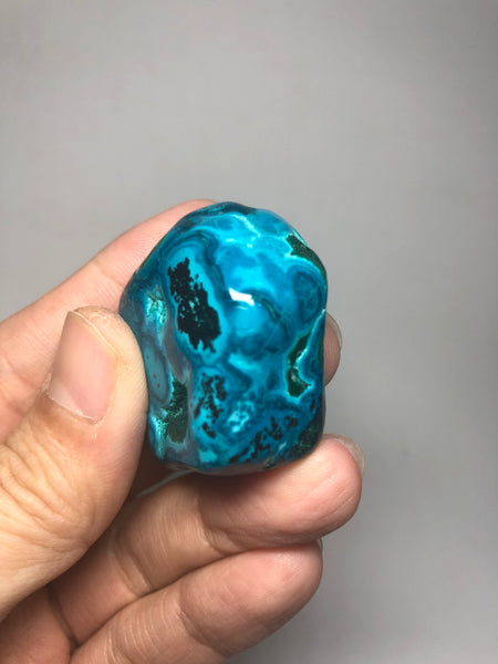 Chrysocolla Malachite with Heterogenite Raw Crystals 42g
