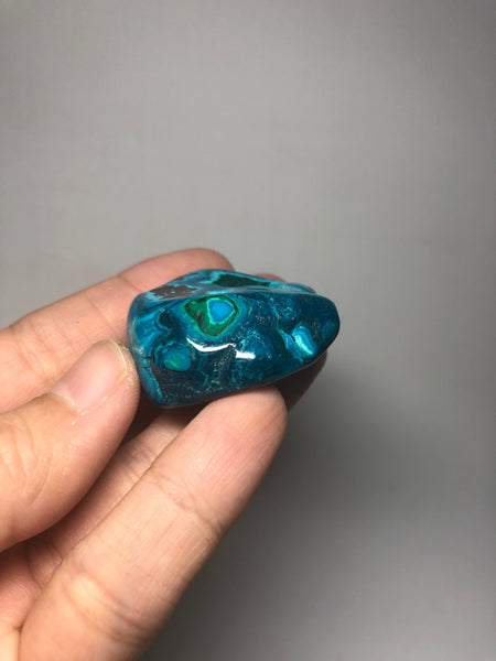Chrysocolla Malachite with Heterogenite Raw Crystals 42g