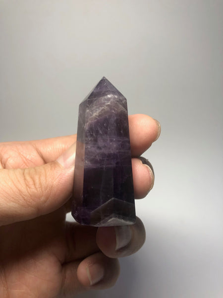 Chevron Amethyst Crystal Point 44g