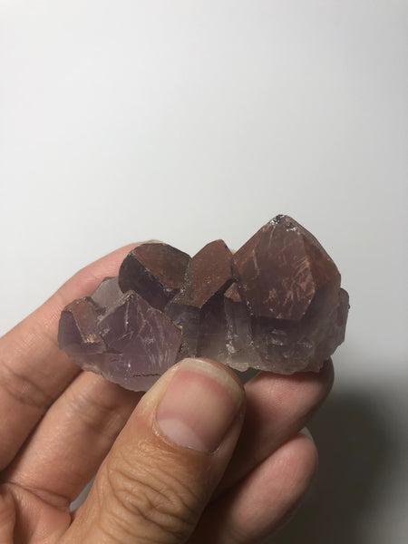 Red Amethyst Raw Crystals Cluster from Brazil 44g