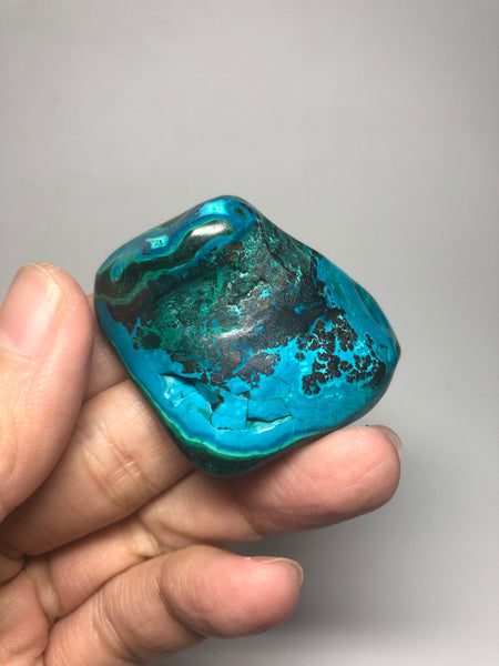 Chrysocolla Malachite with Heterogenite and Cuprite Raw Crystals 49g