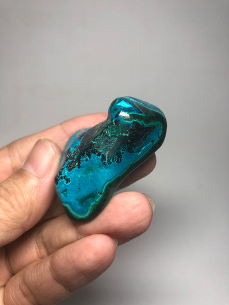 Chrysocolla Malachite with Heterogenite and Cuprite Raw Crystals 49g