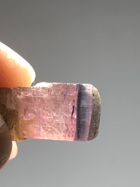 Pink Green Blue Tourmaline Raw Crystals 4g