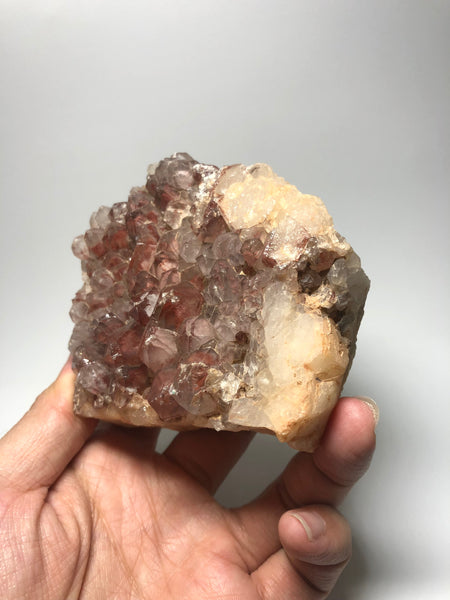 Red Hematite Phantom Quartz With Black Goethite 524g