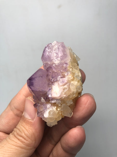 Amethyst Spirit Cactus Quartz Raw Crystals 52g