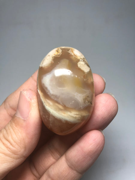 Flower Agate Palm Stones 52g