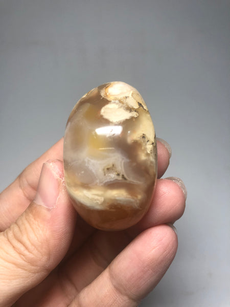 Flower Agate Palm Stones 52g