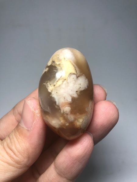 Flower Agate Palm Stones 52g