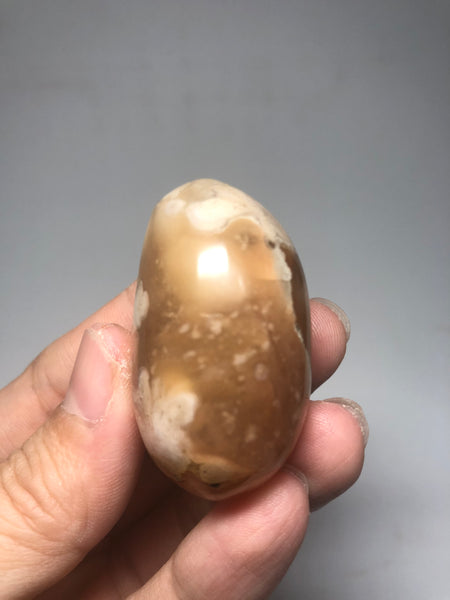 Flower Agate Palm Stones 52g
