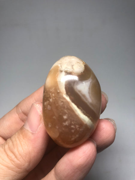 Flower Agate Palm Stones 52g