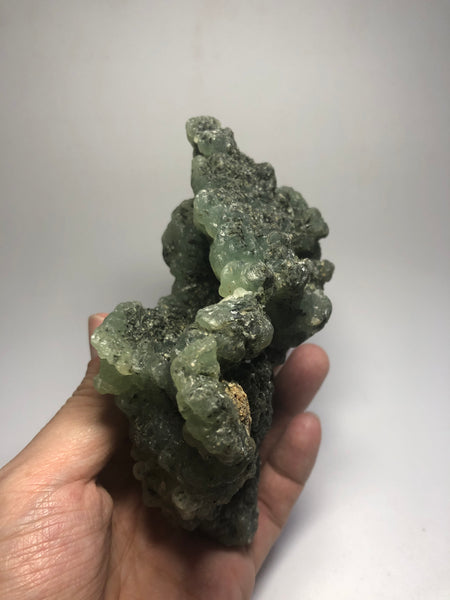 Prehnite with Epidote Raw Crystals 542g