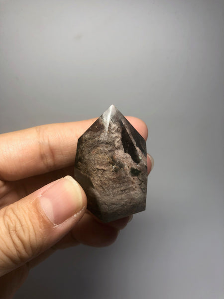 Lodolite Crystal Point (Garden Quartz) 54g
