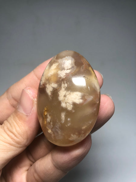 Flower Agate Palm Stones 55g