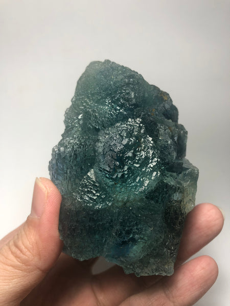 Blue Green Ladder Step Fluorite Raw Crystals 577g