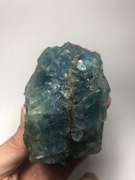 Blue Green Ladder Step Fluorite Raw Crystals 577g