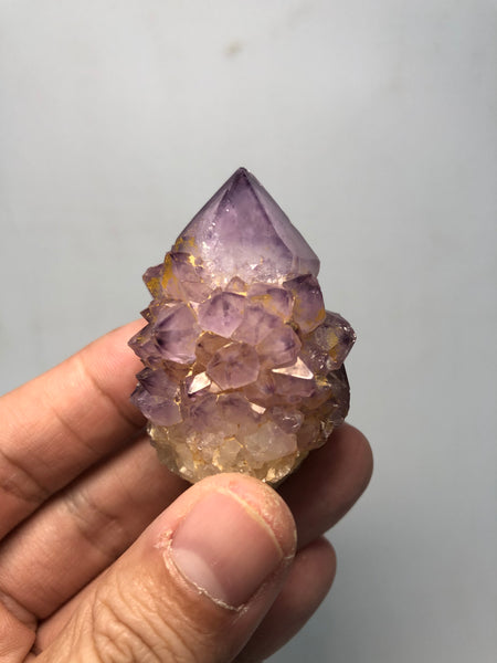 Amethyst Spirit Cactus Quartz Raw Crystals 58g
