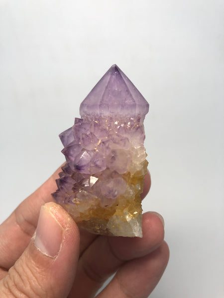 Amethyst Spirit Cactus Quartz Raw Crystals 59g