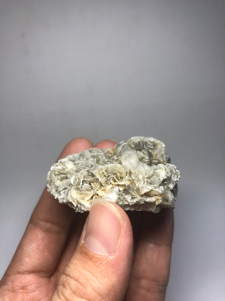 Phenakite on Mica Raw Crystals 63g