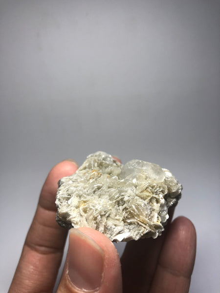Phenakite on Mica Raw Crystals 63g