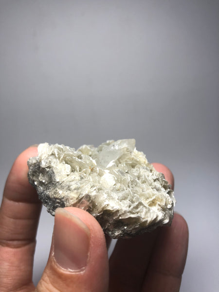 Phenakite on Mica Raw Crystals 63g