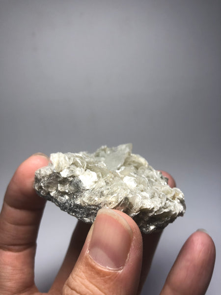 Phenakite on Mica Raw Crystals 63g