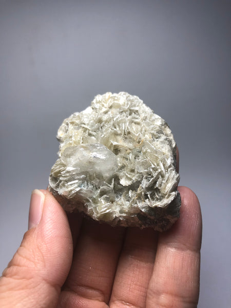 Phenakite on Mica Raw Crystals 63g