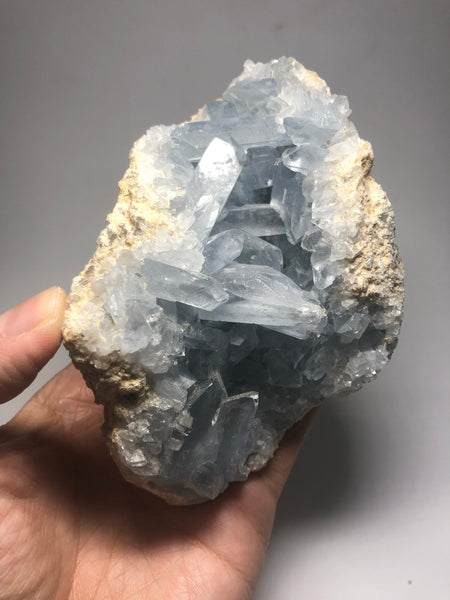 Blue Celestite Clusters Raw Crystals 687g