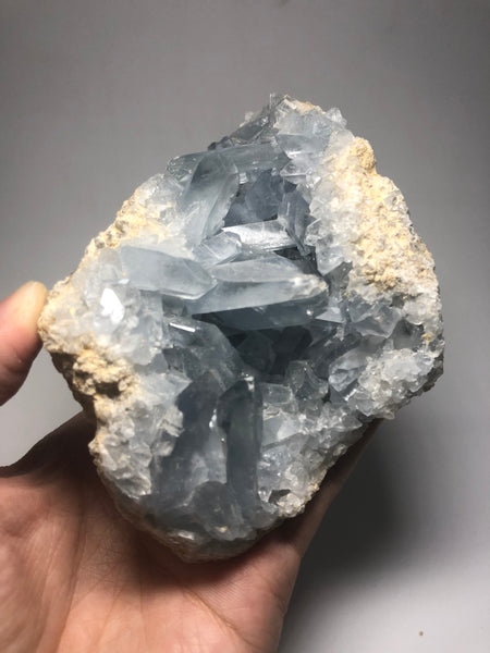 Blue Celestite Clusters Raw Crystals 687g
