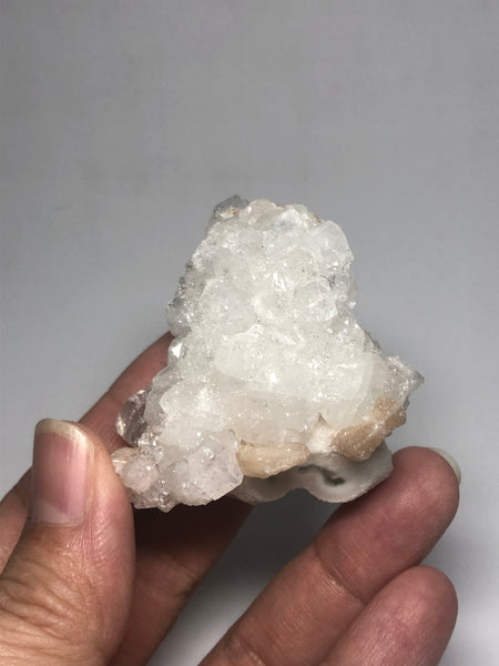 Apophyllite with Stilbite and Mesolite Raw Crystals 68g