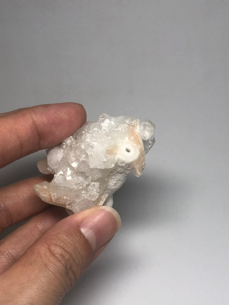 Apophyllite with Stilbite and Mesolite Raw Crystals 68g