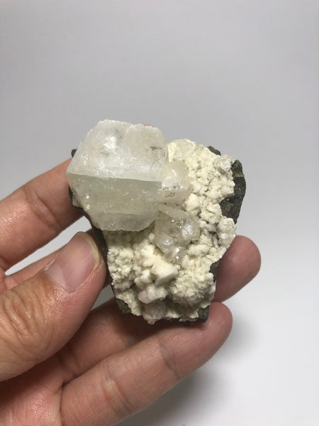 Apophyllite with Zeolite Raw Crystals 75g