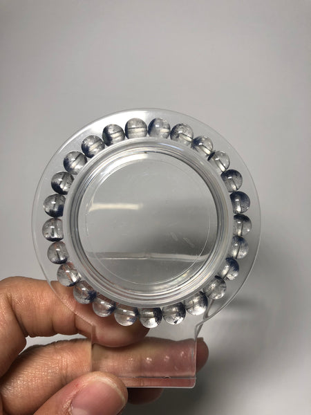 Dumortierite in Quartz Crystal Bracelets 7mm