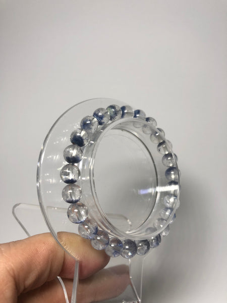Dumortierite in Quartz Crystal Bracelets 7mm