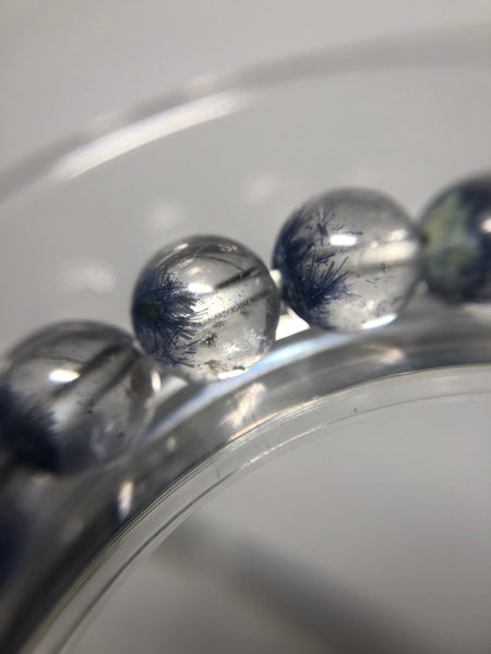 Dumortierite in Quartz Crystal Bracelets 7mm