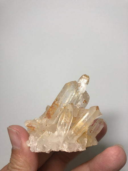 Pink Lithium Quartz Raw Crystals Cluster 80g