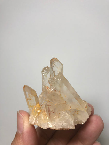 Pink Lithium Quartz Raw Crystals Cluster 80g