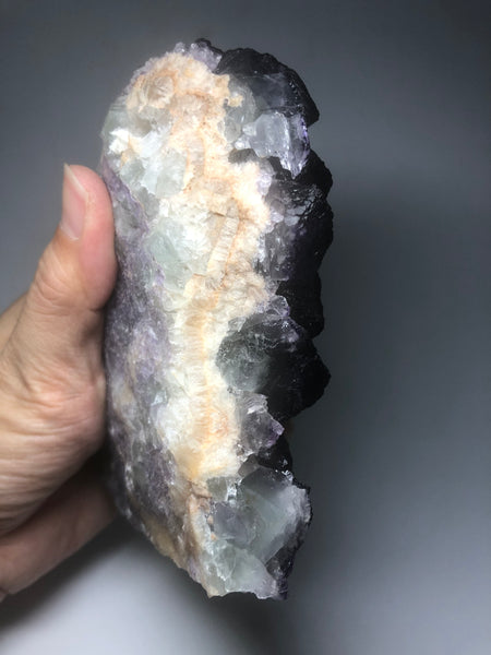 Purple Cubic Fluorite Cluster Raw Crystals 819g