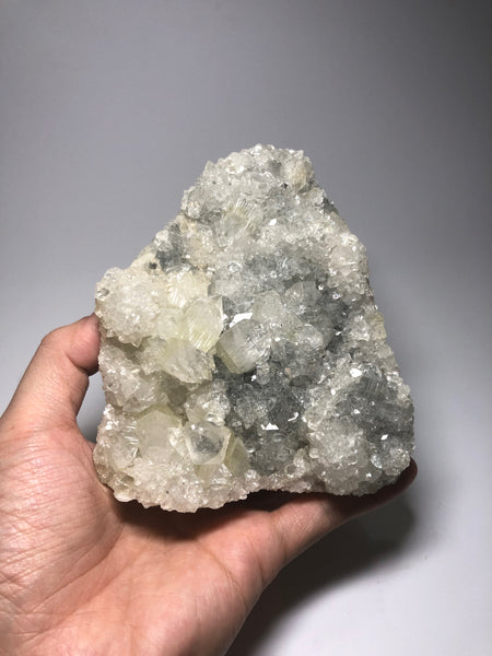 Apophyllite On Blue Chalcedony 823g