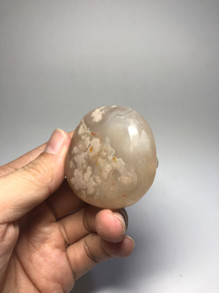 Flower Agate Palm Stones 82g