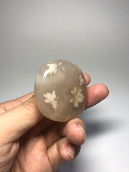 Flower Agate Palm Stones 82g