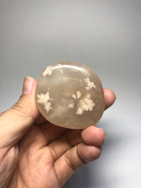 Flower Agate Palm Stones 82g