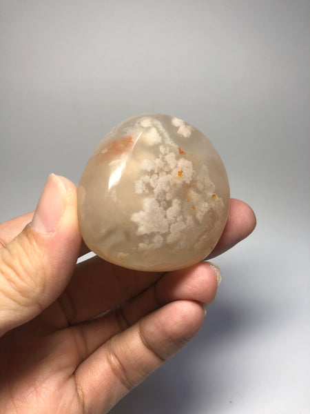 Flower Agate Palm Stones 82g