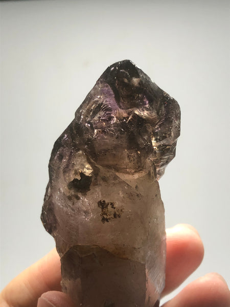 Smoky Amethyst with Red Hematite Scepter Raw Crystals 84g