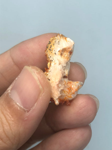 Vanadinite on Barite Raw Crystals 8g