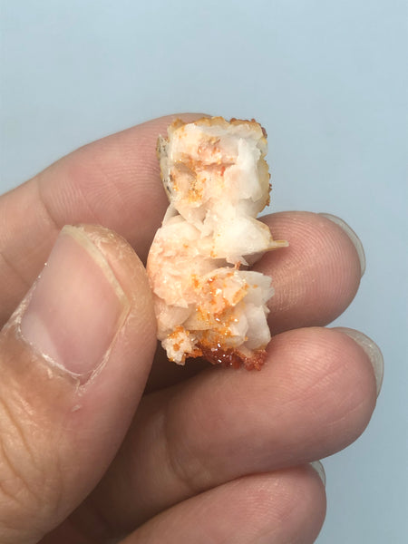 Vanadinite on Barite Raw Crystals 8g