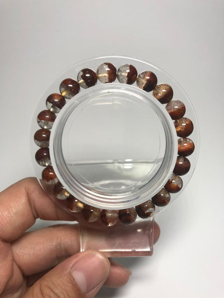 Yellow Phantom Quartz (Lodolite) Crystal Bracelets 8mm